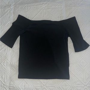 Good American black Bardot top